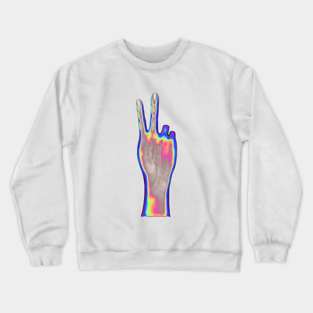 Holographic Backhand Crewneck Sweatshirt by dinaaaaaah